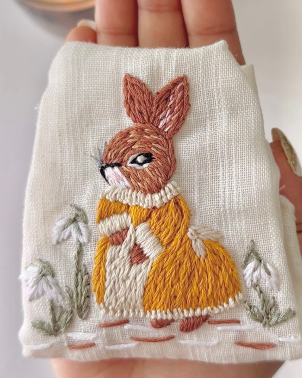 Lace Meadow Rabbit Dress