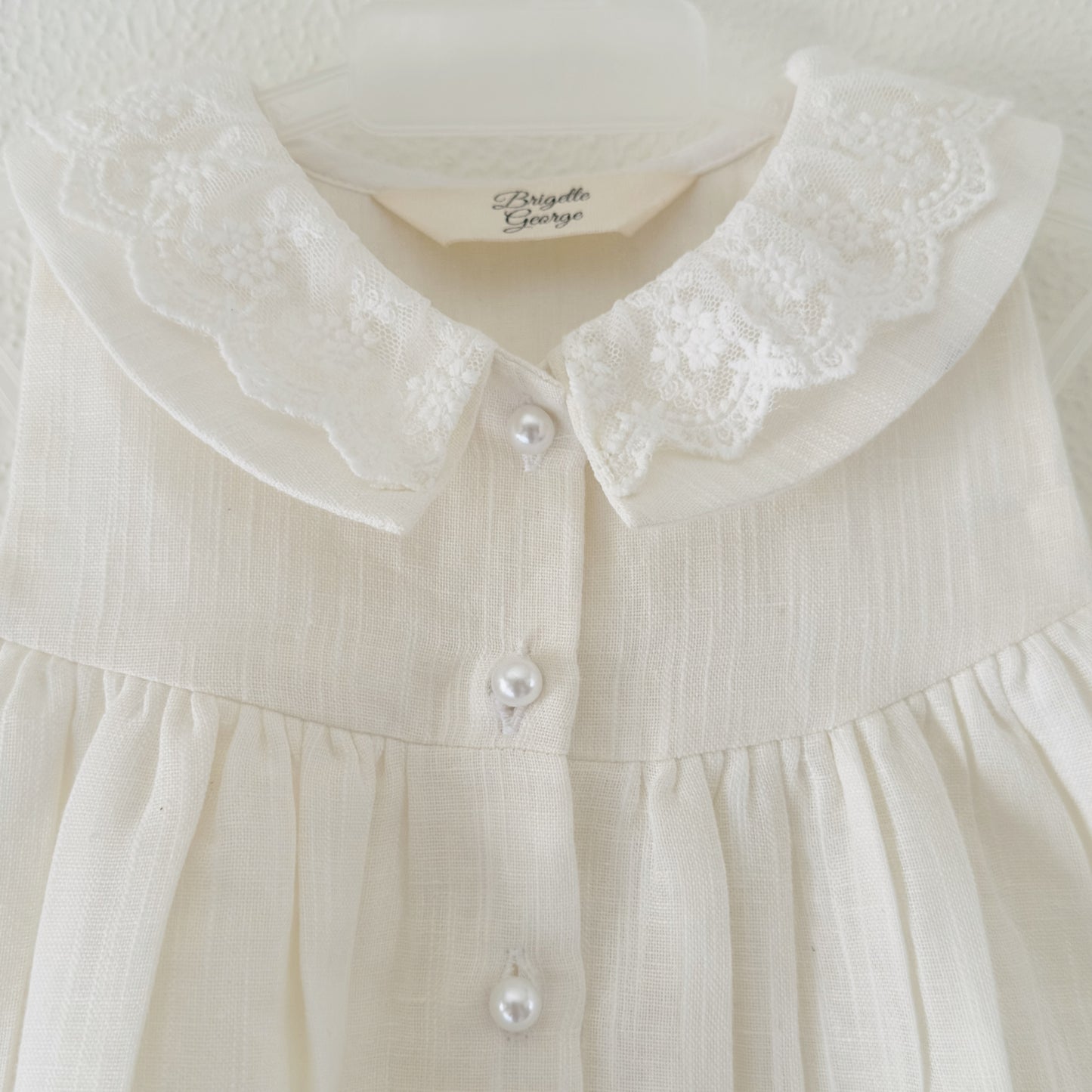 Hand-Embroidered Floral Cotton Dress