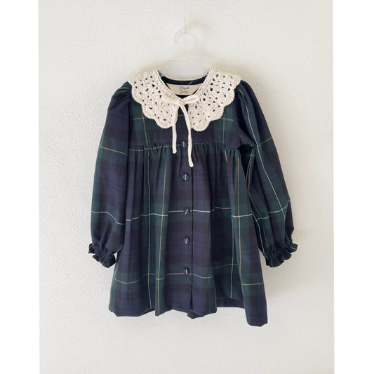 Vintage Green Check Dress