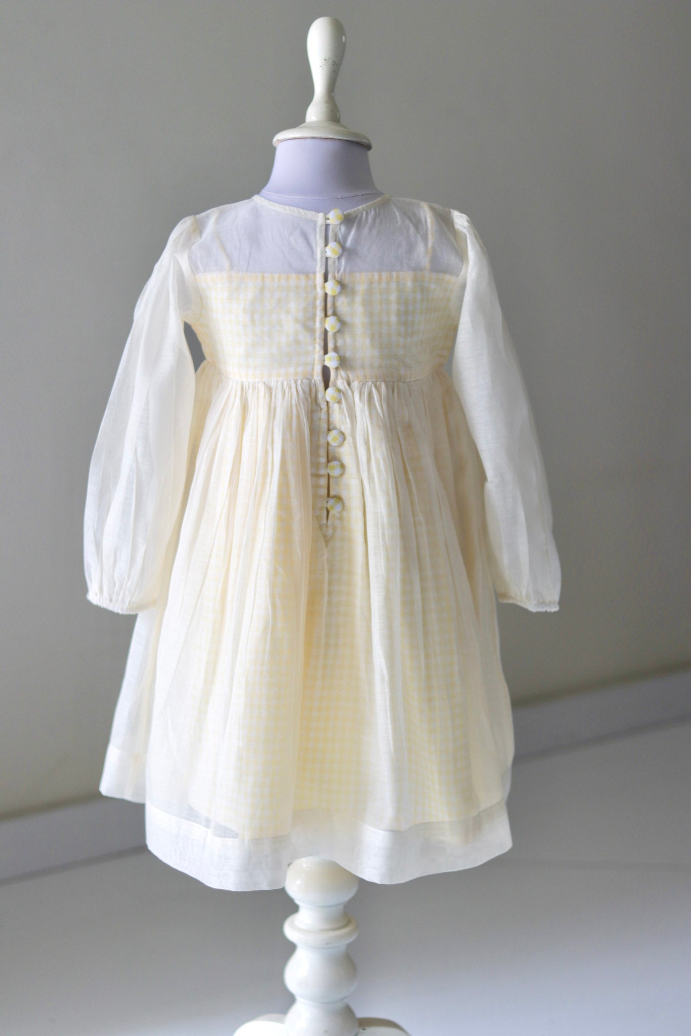 Golden Gingham Bunny Dress
