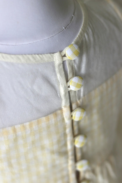 Golden Gingham Bunny Dress