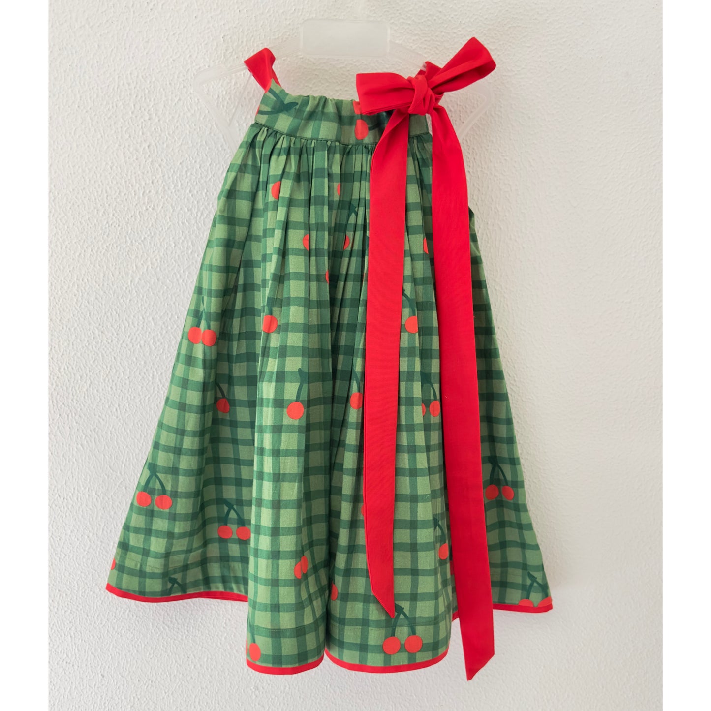 Festive Cherry Bow Dress