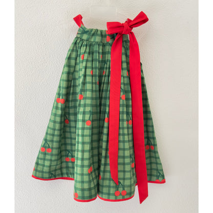 Festive Cherry Bow Dress